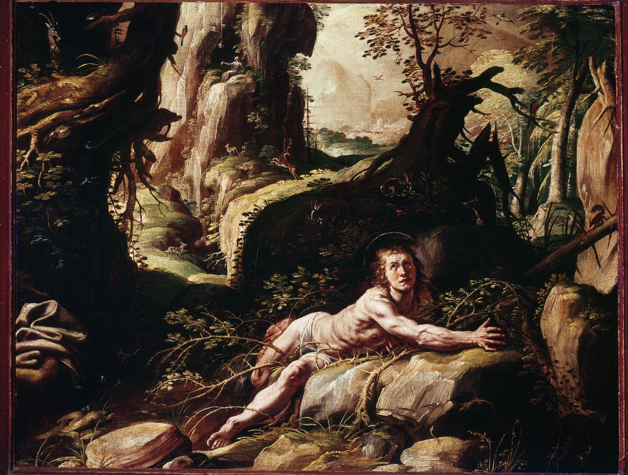 Brambles arasında Aziz Benedict by Tanzio da Varallo