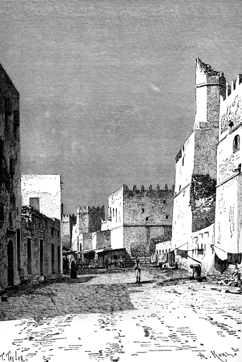 Leonec Caddesi, Sfakes, Kuzey Afrika, 1895. by Taylor