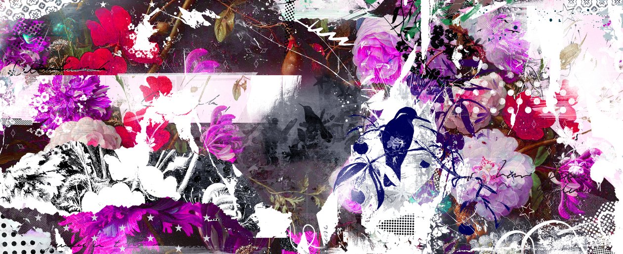 Abloom, 2015 (tuval üzerine karışık teknik) by Teis Albers
