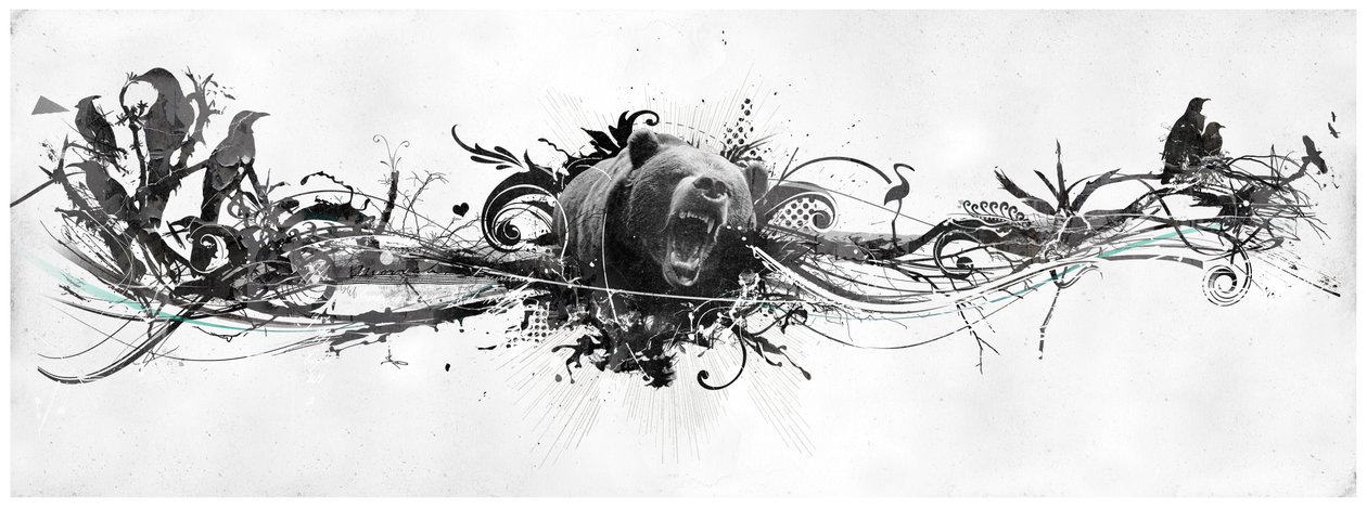 Bear Growl, 2014 (Tuval üzerine kolaj) by Teis Albers