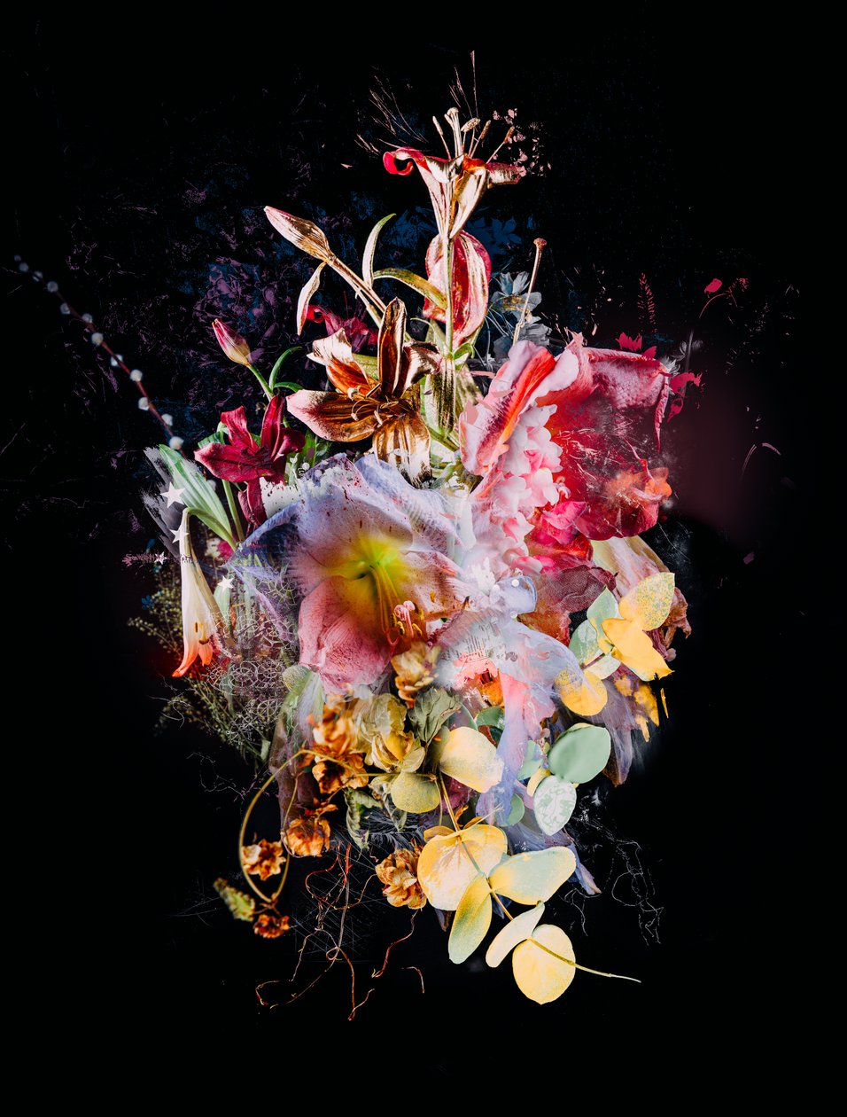Buket XX, 2016 (tuval üzerine karışık teknik) by Teis Albers