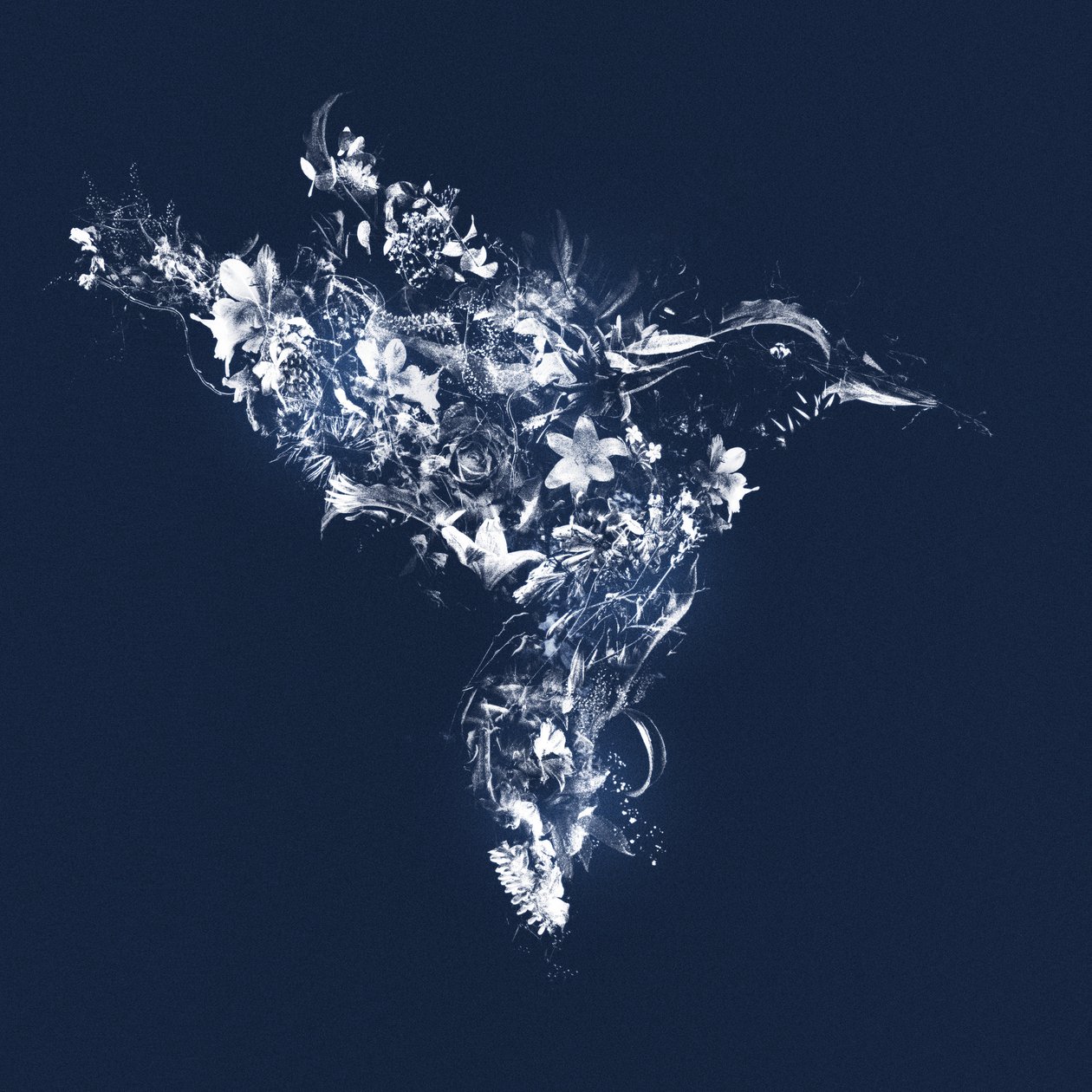 Floralbird, 2019 (tuval üzerine karışık teknik) by Teis Albers