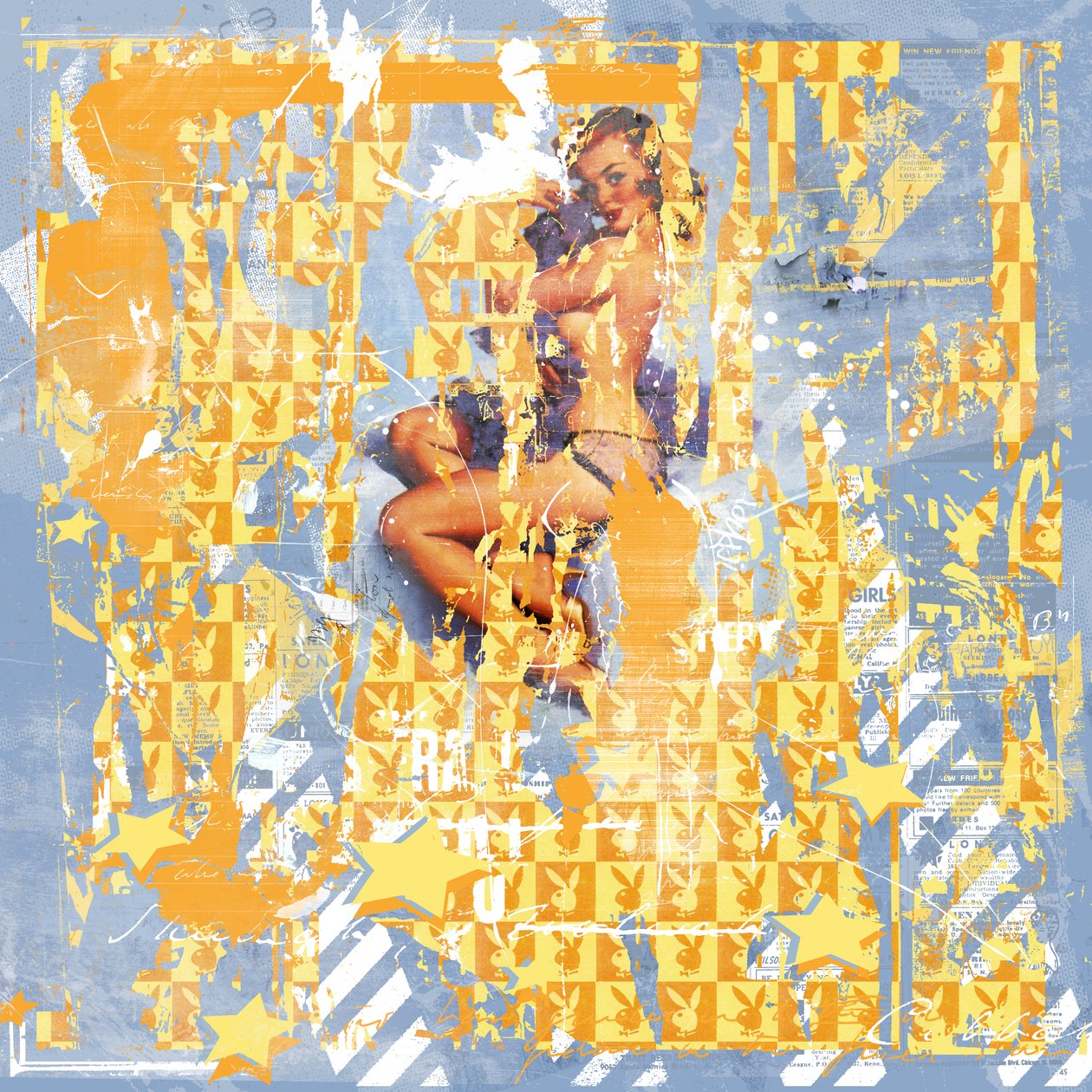 Pin up II, 2015 (Tuval üzerine kolaj) by Teis Albers