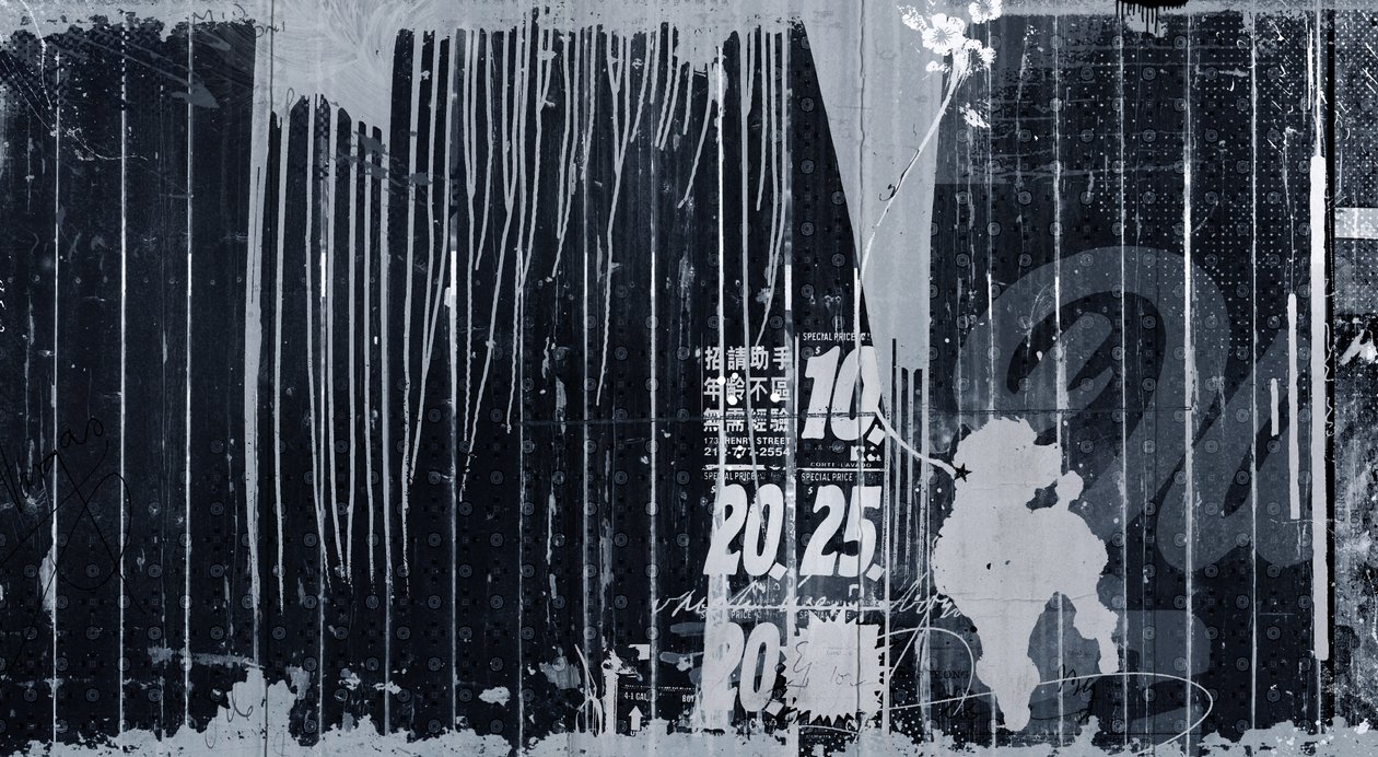 Kaniş Doodle, 2015 (Tuval üzerine kolaj) by Teis Albers