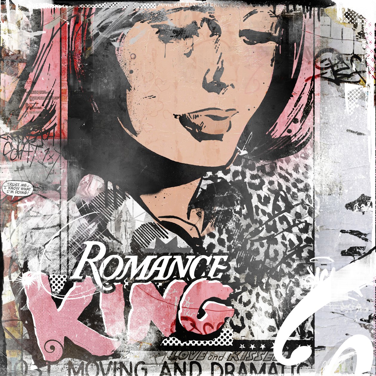 Romance King, 2014 (Akrilik, Tuval üzerine sprey boya) by Teis Albers