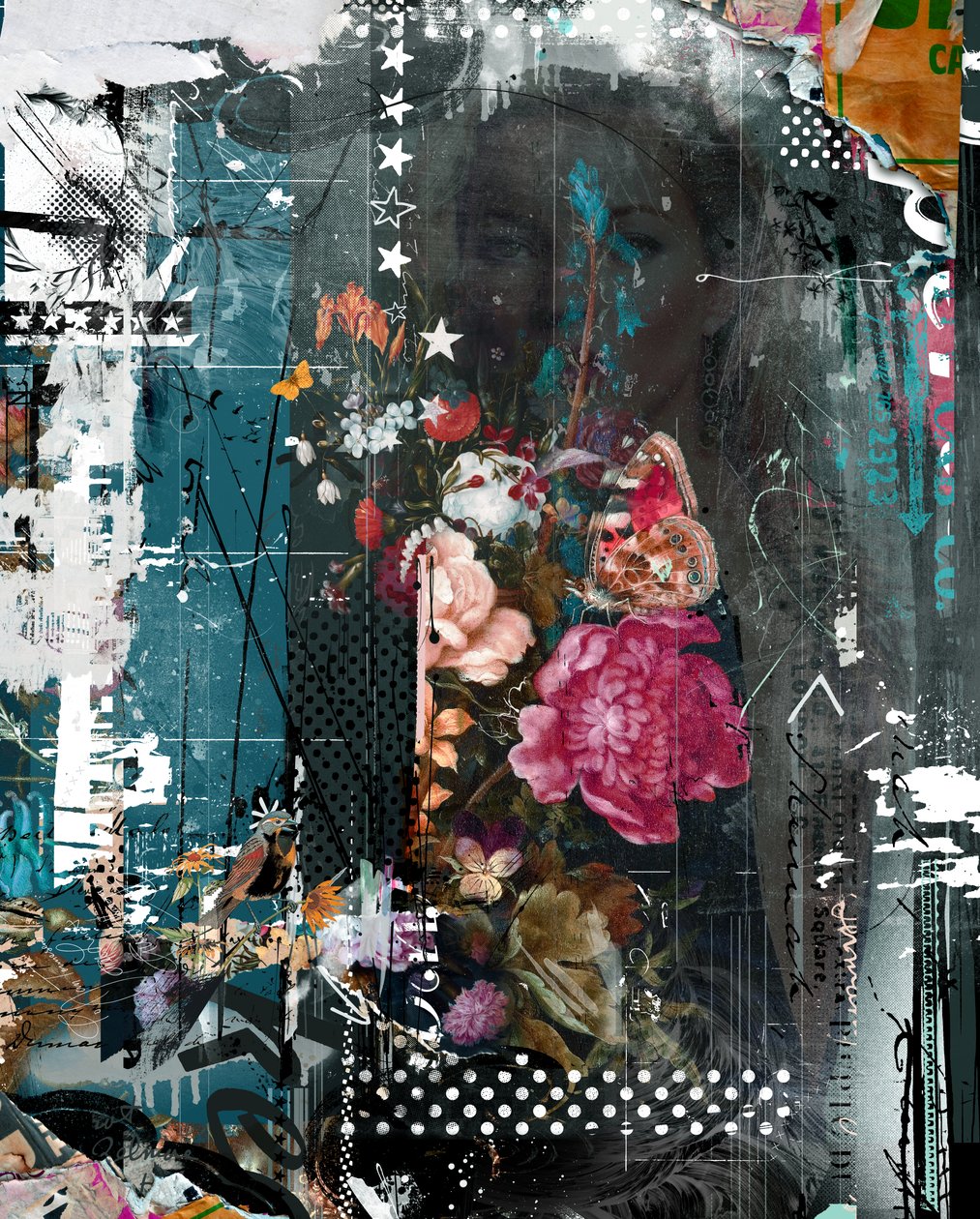 Güneşi içinize çekin, 2014 (tuval üzerine karışık teknik) by Teis Albers