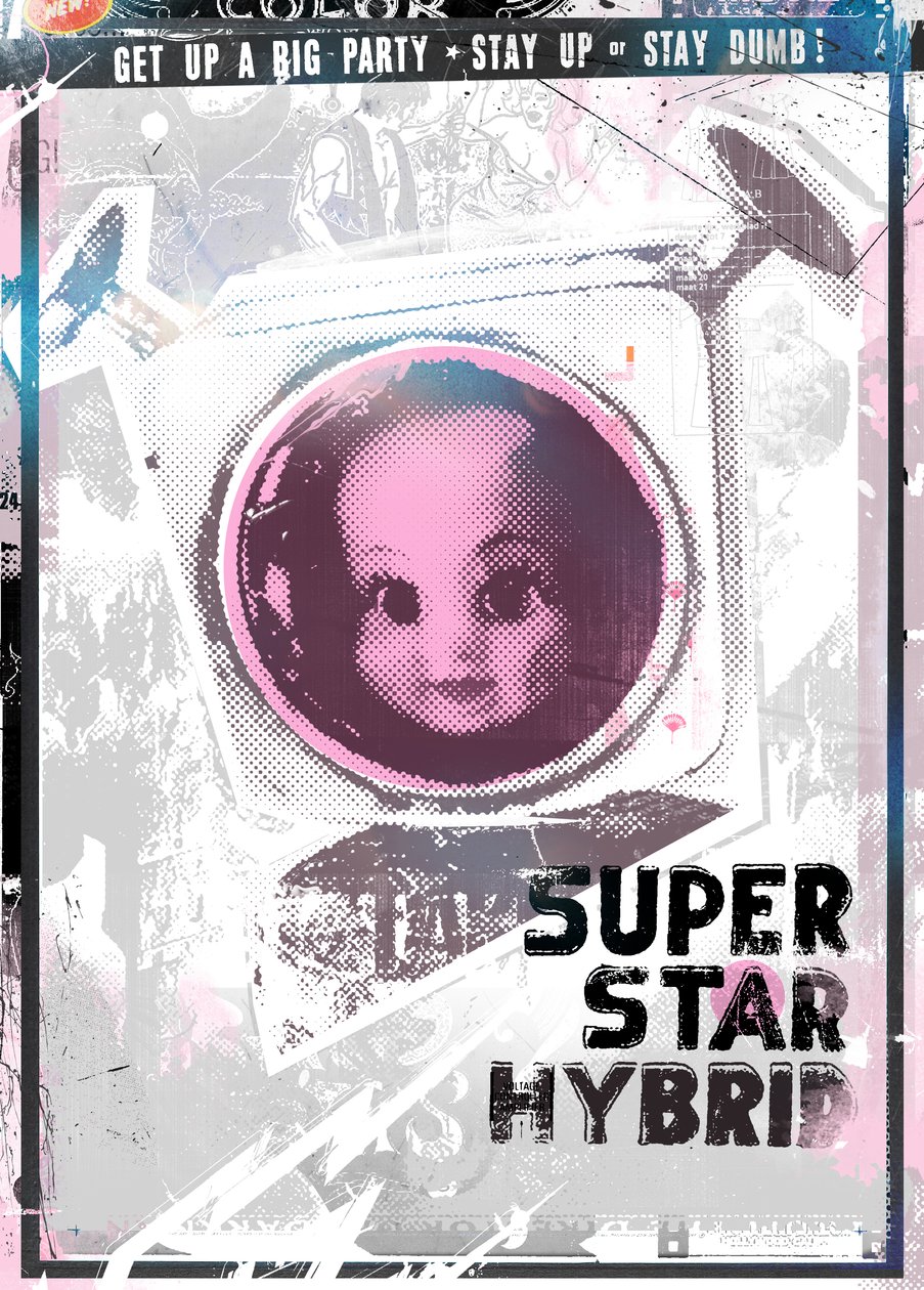 Super Star Hybrid, 2016 (Tuval üzerine kolaj) by Teis Albers