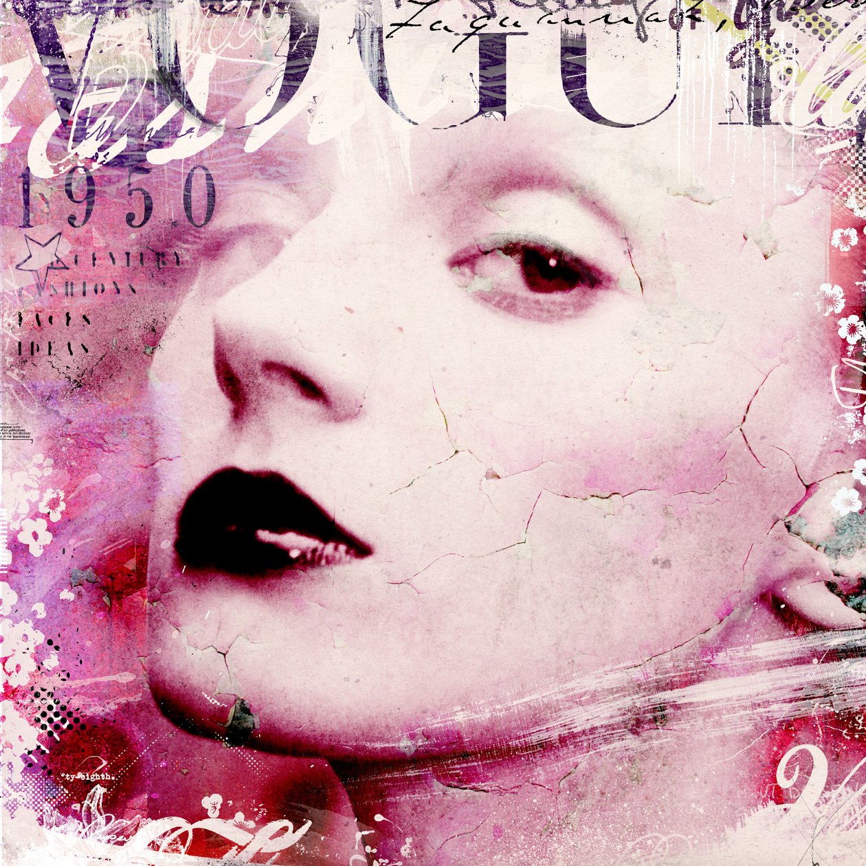 Vogue 1950, 2016 (Tuval üzerine kolaj) by Teis Albers