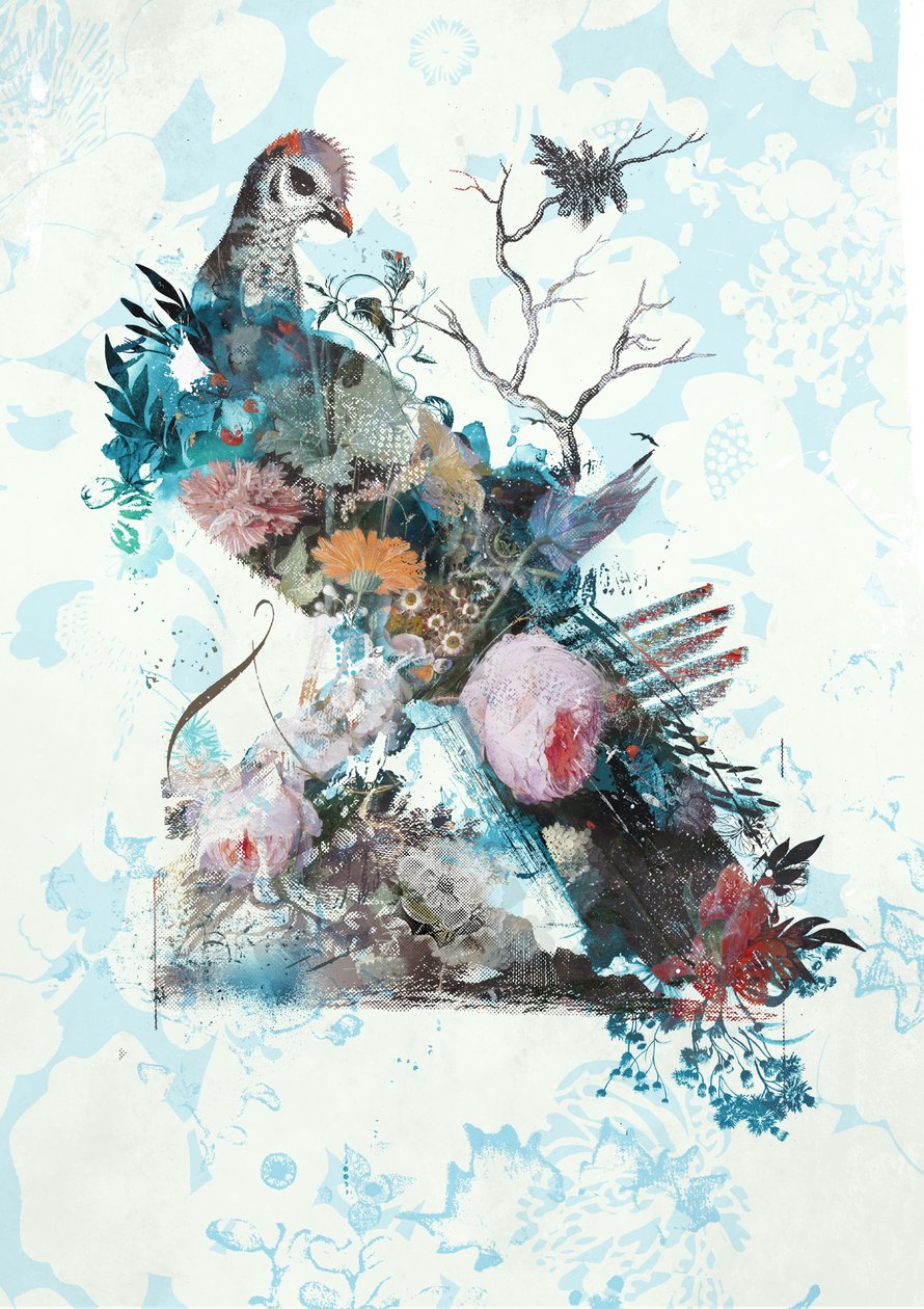 Wildness Rework, 2018 (tuval üzerine karışık teknik) by Teis Albers