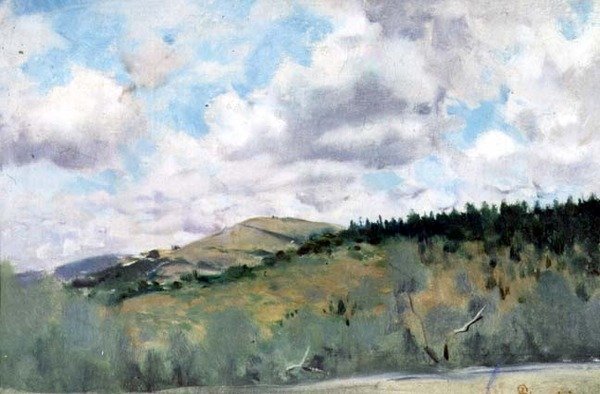 Settignano yakınlarındaki sabah sahnesi by Telemaco Signorini