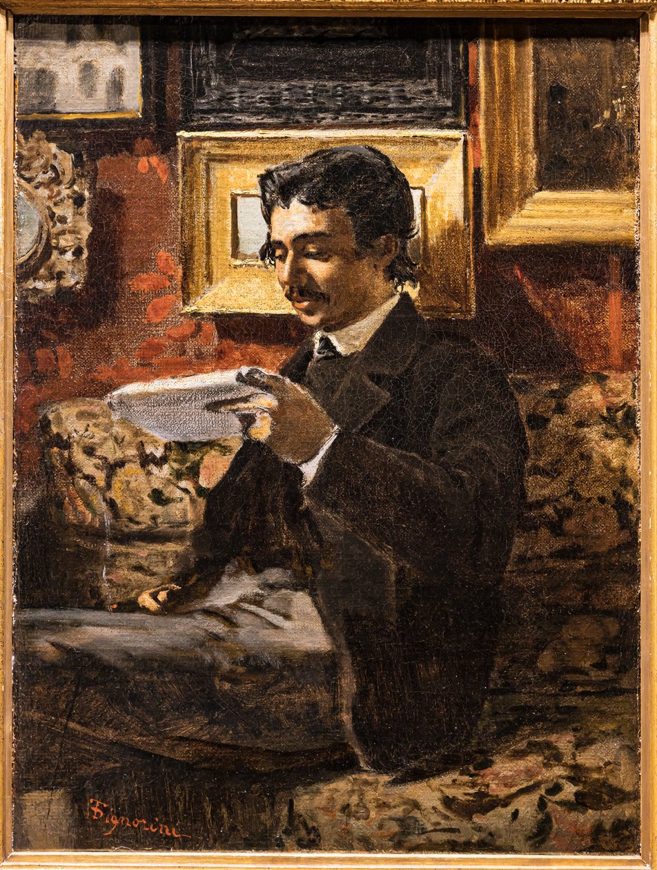 adam okuma by Telemaco Signorini