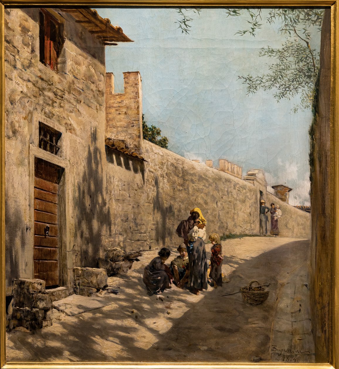 Rakamlarla Küçük Toskana Sokağı by Telemaco Signorini