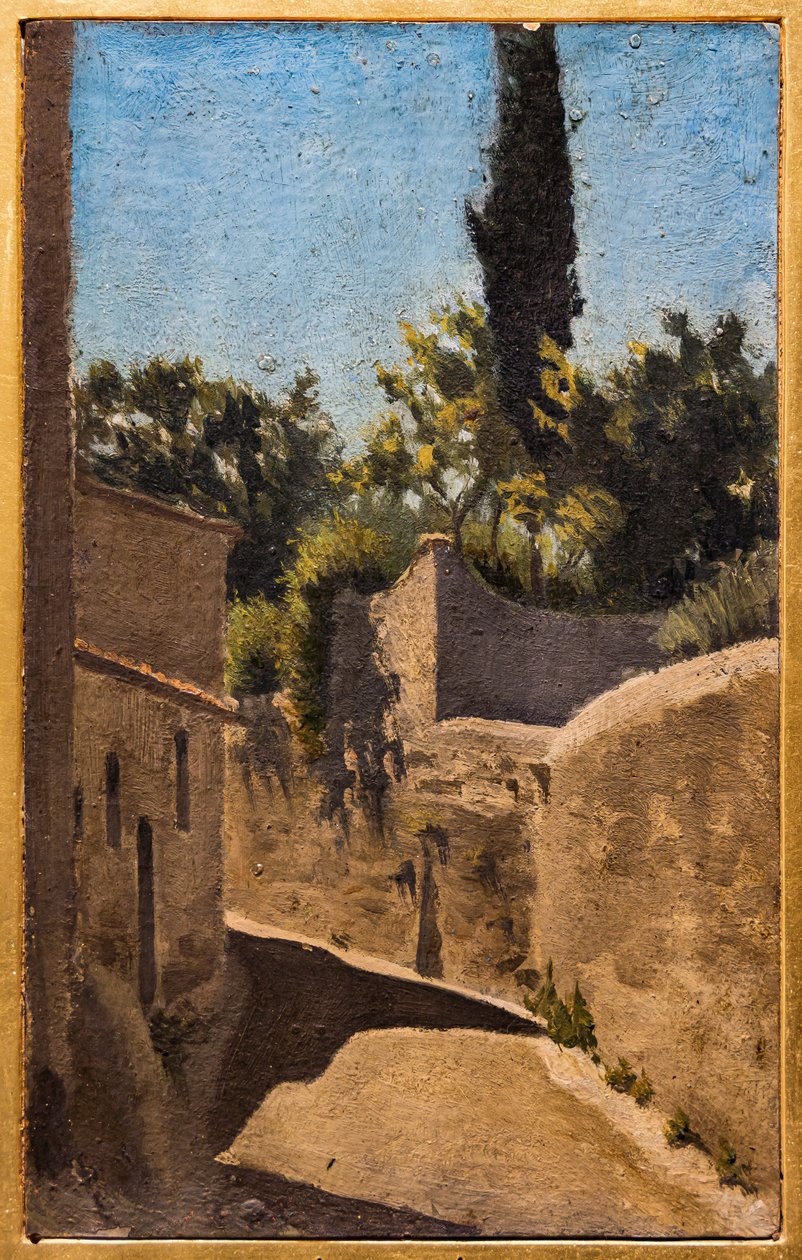 Güneşli öğlen. Floransa Çevresi by Telemaco Signorini