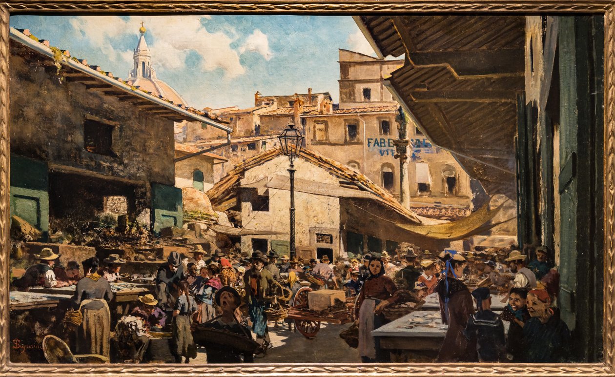 Eski Pazar by Telemaco Signorini