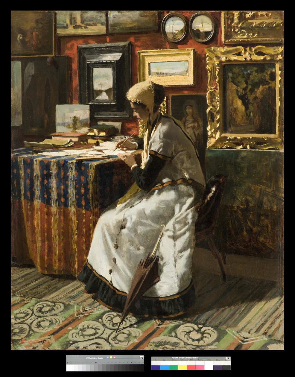 mektup, 1867 by Telemaco Signorini