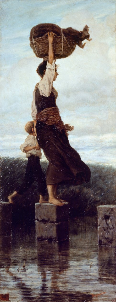 Rüzgarlı gün (resim) by Telemaco Signorini