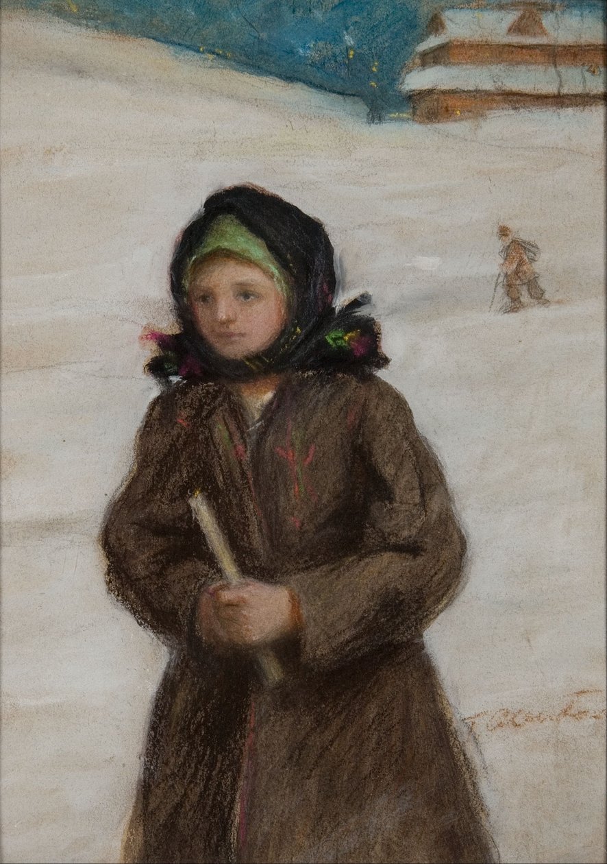 nDziewczyna z gromnican:    nPolski: Dziewczyna z gromnican  by Teodor Axentowicz