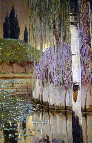 Ağaçlı Manzara, 1917 by Teodoro Wolf Ferrari