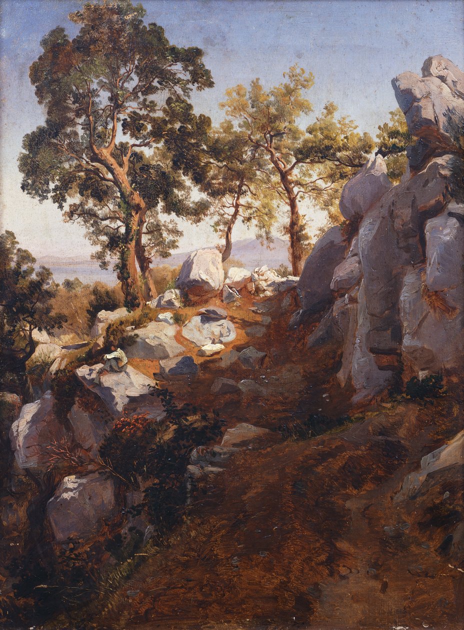 Gragnano yakınlarındaki manzara by Teodoro Duclere