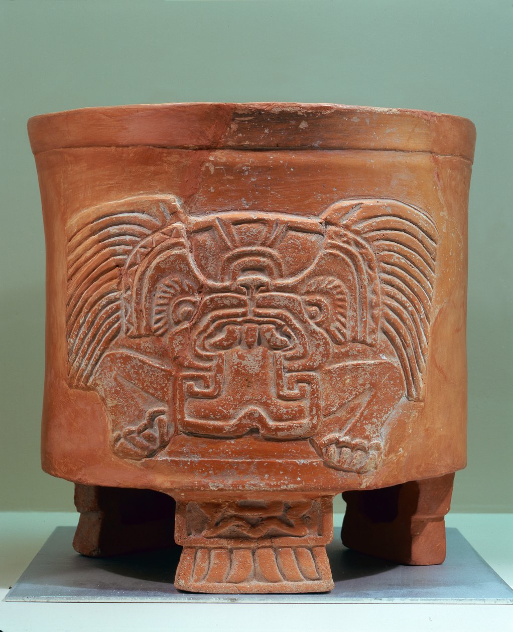 Tripod Vazo, Geç Xolalpan, 550-650 (taş eşya) by Teotihuacan