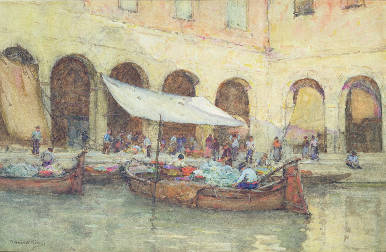 Rialto Pazarı, Venedik by Terrick Williams