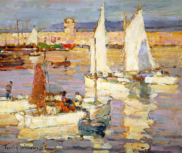 Liman, Mevagissey, Cornwall (gemide petrol) by Terrick Williams