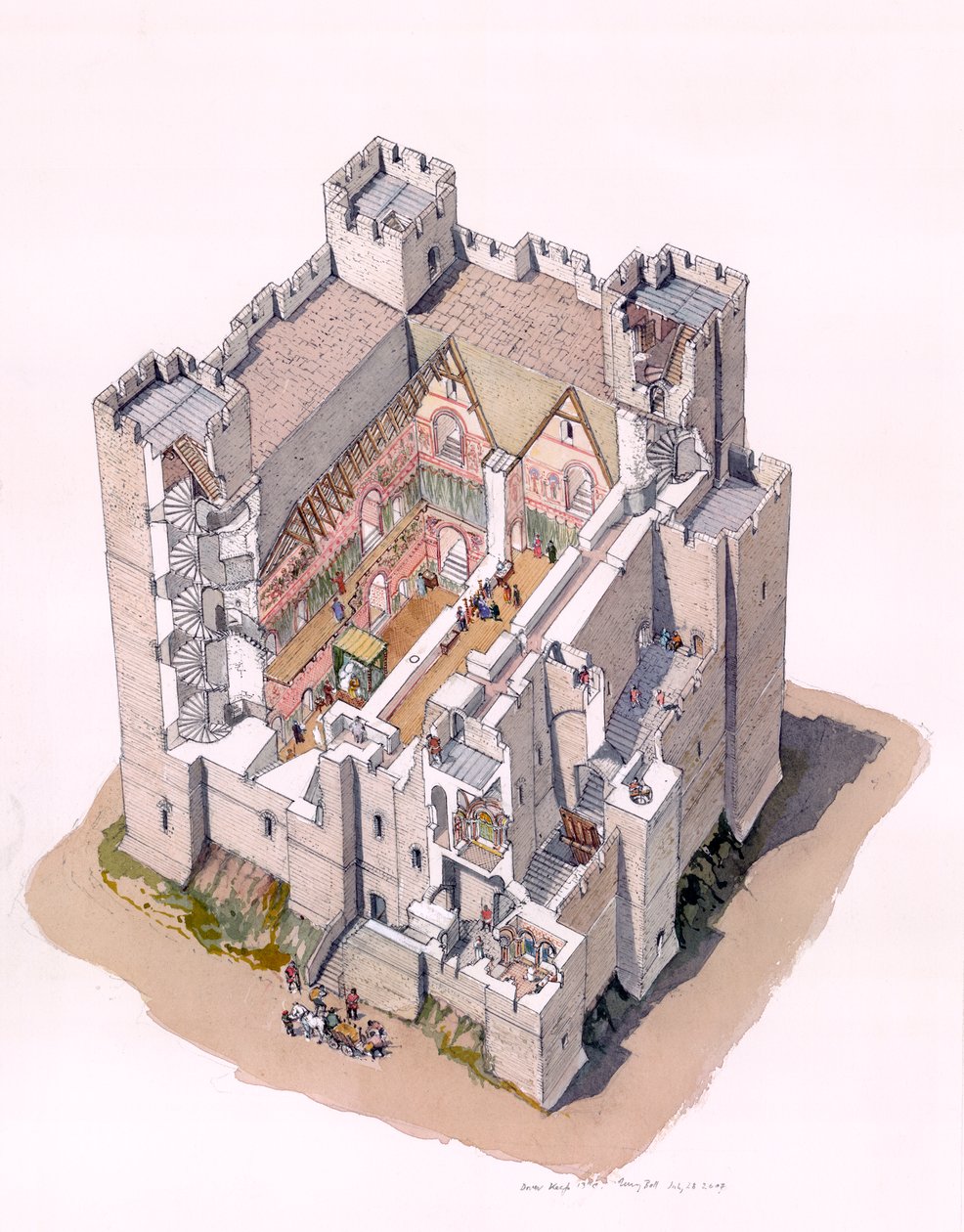 Dover Kalesi Kale c1190, c1990-2010 by Terry Ball