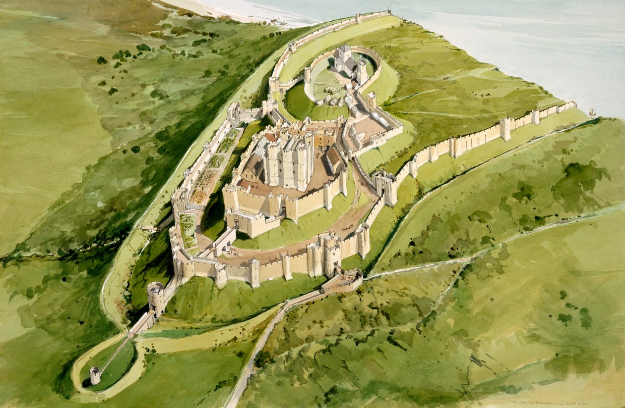 Dover Kalesi, c1300, c1990-2010 by Terry Ball