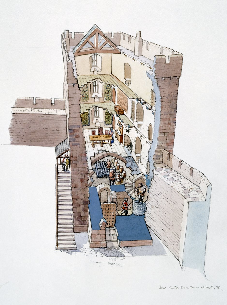 Etal Kalesi, c14. yüzyıl, c1990-2010 by Terry Ball