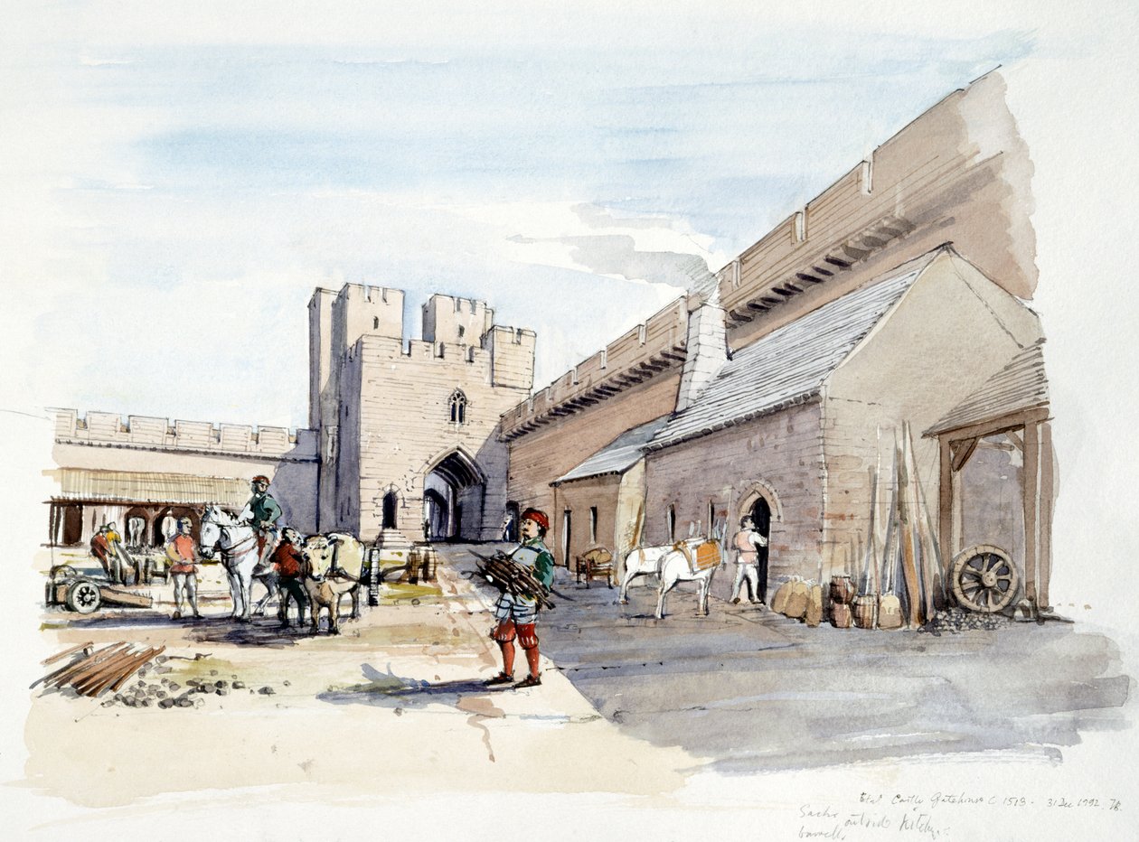 Etal Kalesi, c1513, c1990-2010 by Terry Ball