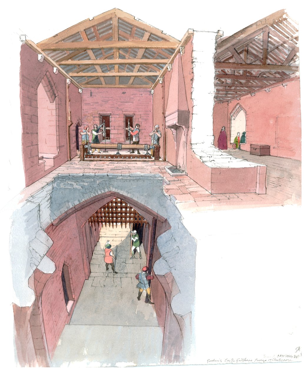 Goodrich Kalesi, 12. yüzyıl, 1990-2010 by Terry Ball