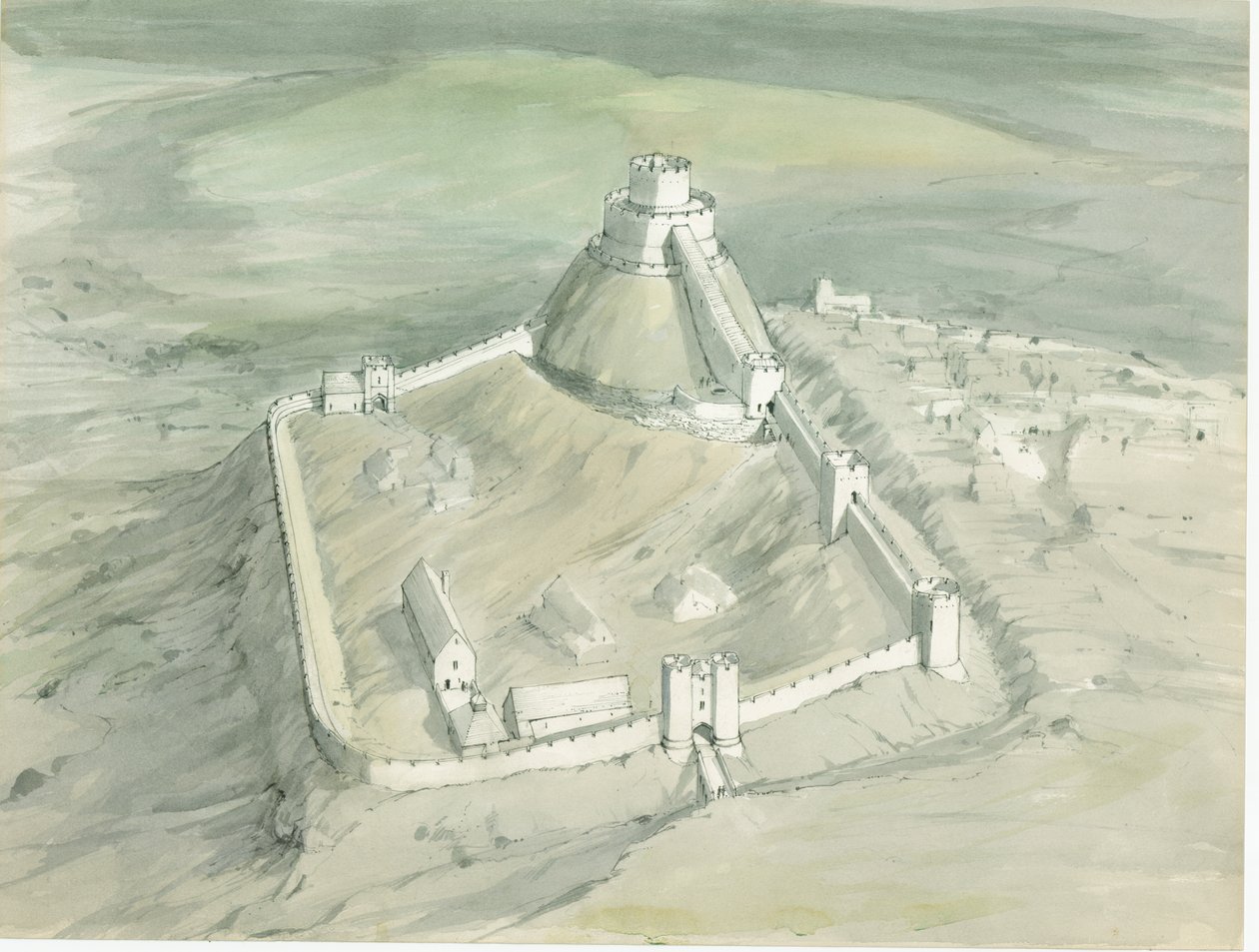 Launceston Kalesi, Weston Yolu, Launceston, Cornwall, 1980-1989. by Terry Ball