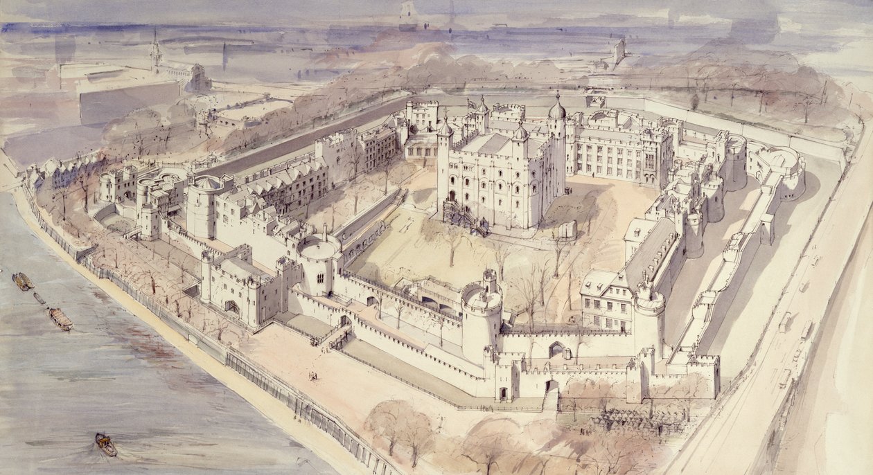 Londra Kulesi, c1270, 1990-2010 by Terry Ball
