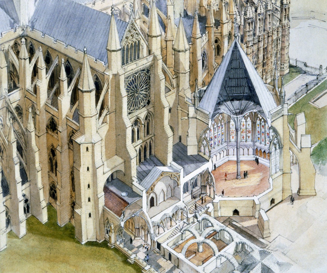 Westminster Abbey, Chapter House, 16. yüzyıl, 1990-2010 by Terry Ball
