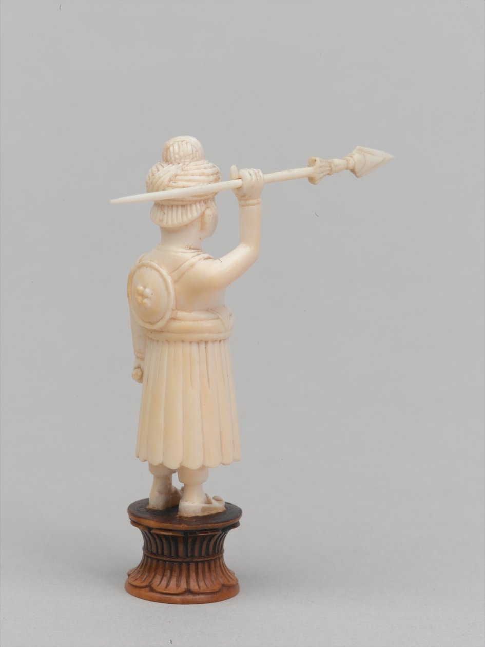 Siyah piyon, satranç taşı, Hindistan, 1820 dolaylarında by Tessier