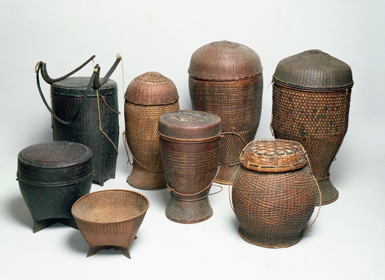 Karen Baskets, Kuzey Tayland (hasır) by Thai