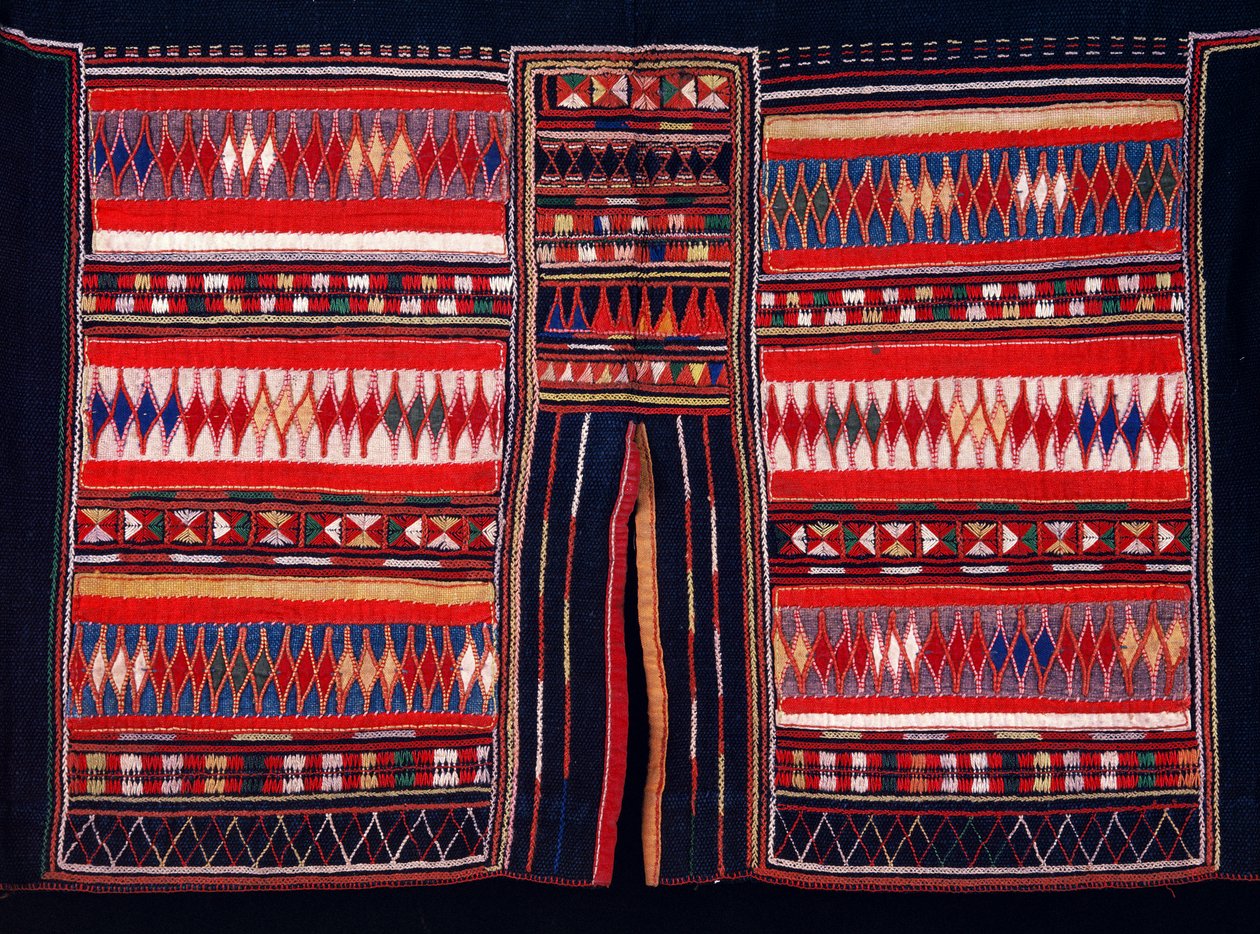 Akha dağ kabilesi kumaşı, Kuzey Tayland (tekstil) by Thai School