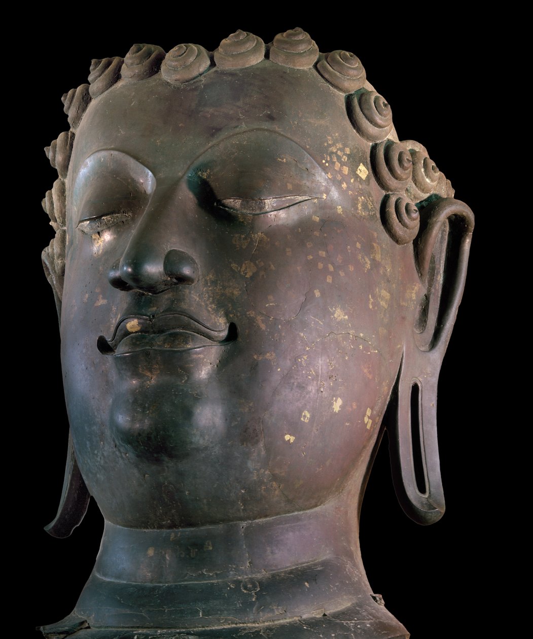 Dev Buda başı, Lanna stili (bronz) by Thai School