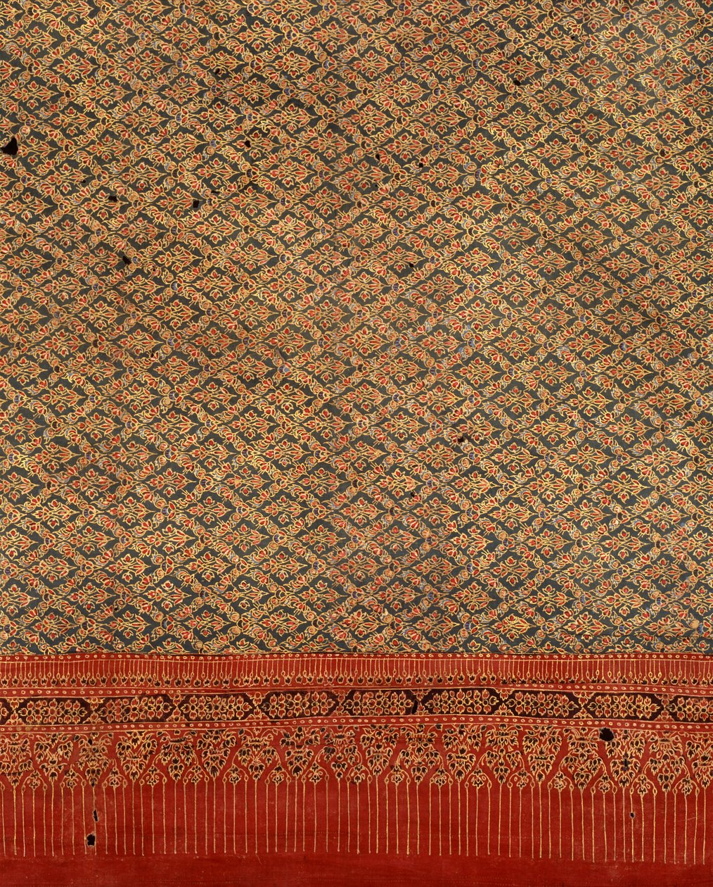 Kraliyet için altın boyalı kumaş (tekstil) by Thai School