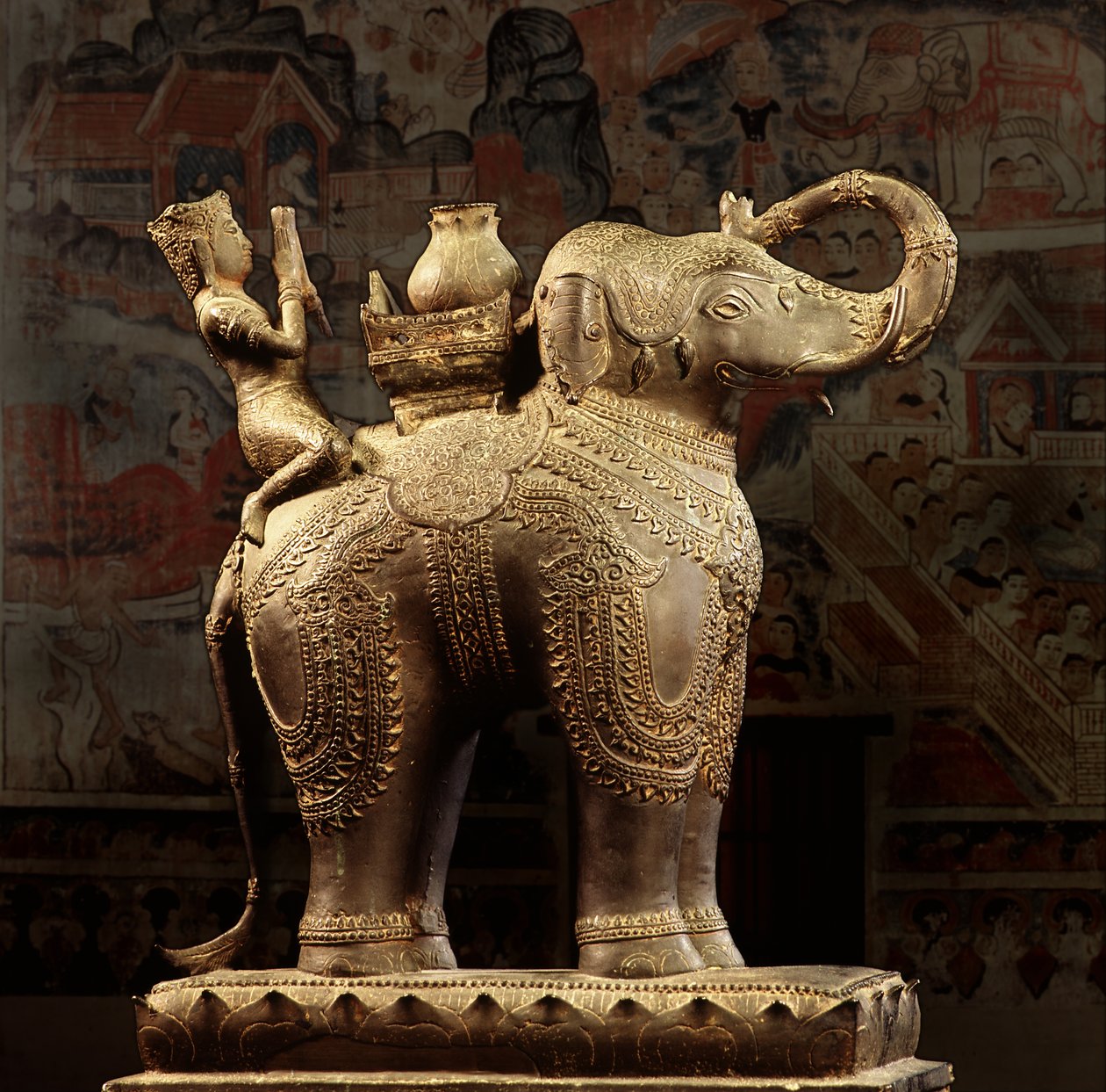 Lanna bronz fil by Thai School