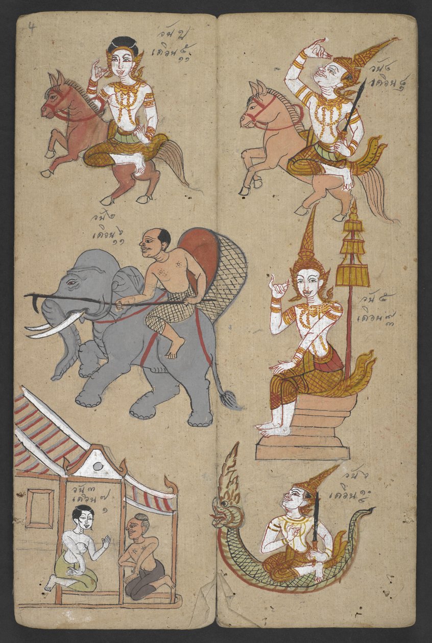 Veya 16455 f.4r, Zodyak