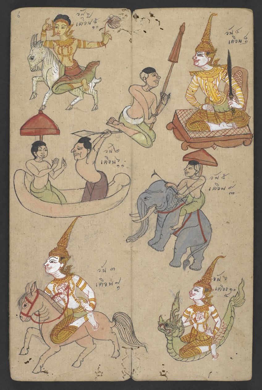 Veya 16455 f.6r, Zodyak