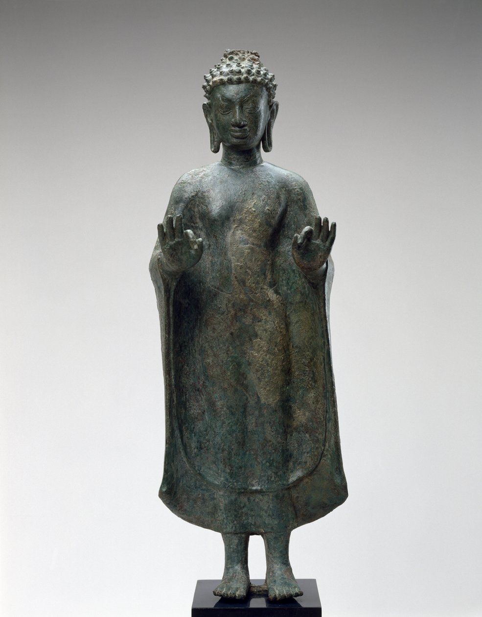 Ayakta Buda, geç 8. yüzyıl (bronz) by Thai School
