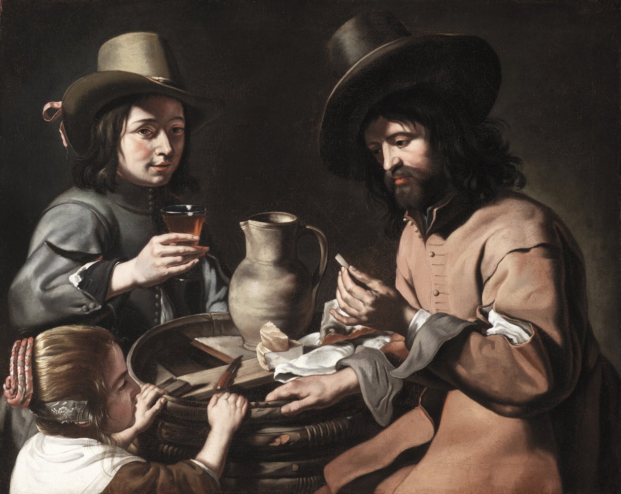 Bir Köylü Ailesi, c.1650 by The Master of the Games The Master of the Games