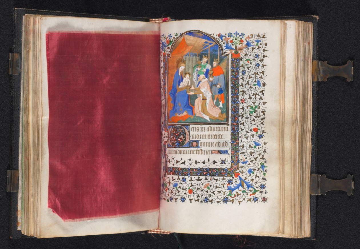 Paris Kullanım Saatleri Kitabı: Fol. 66v, Süslü Bordür, c. 1420. by The Bedford Master