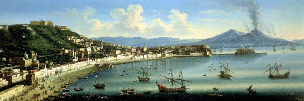 Napoli, Posillipo Tepelerinden Uzakta Vezüv ile, 1740 by The Metropolitan Master