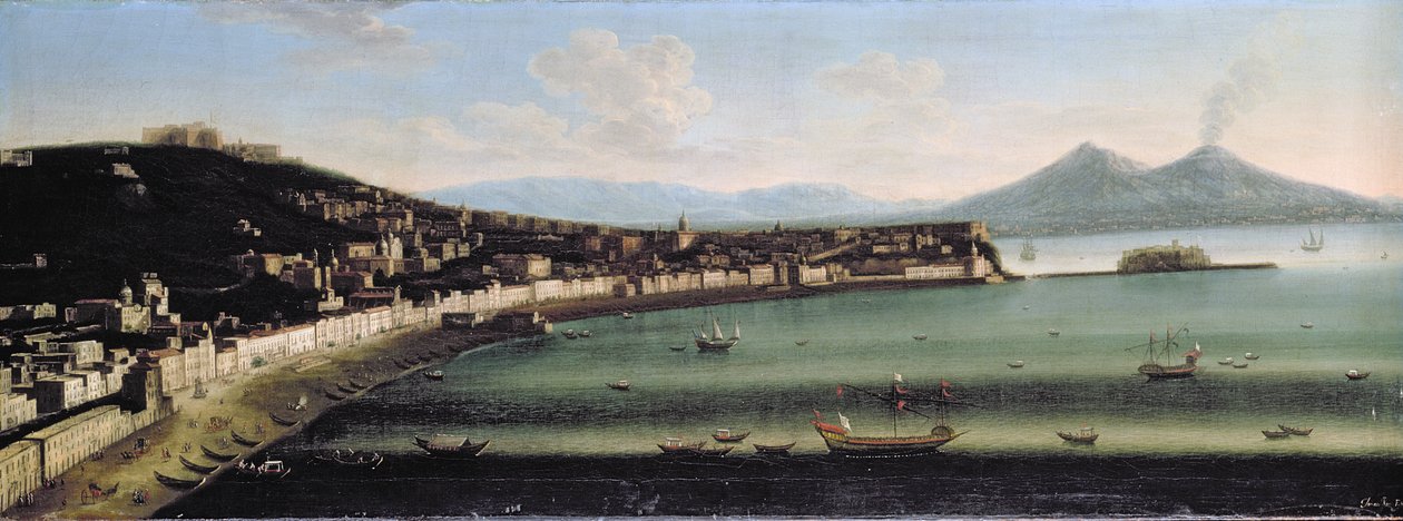 Batıdan Napoli Körfezi, 1710 by The Metropolitan Master