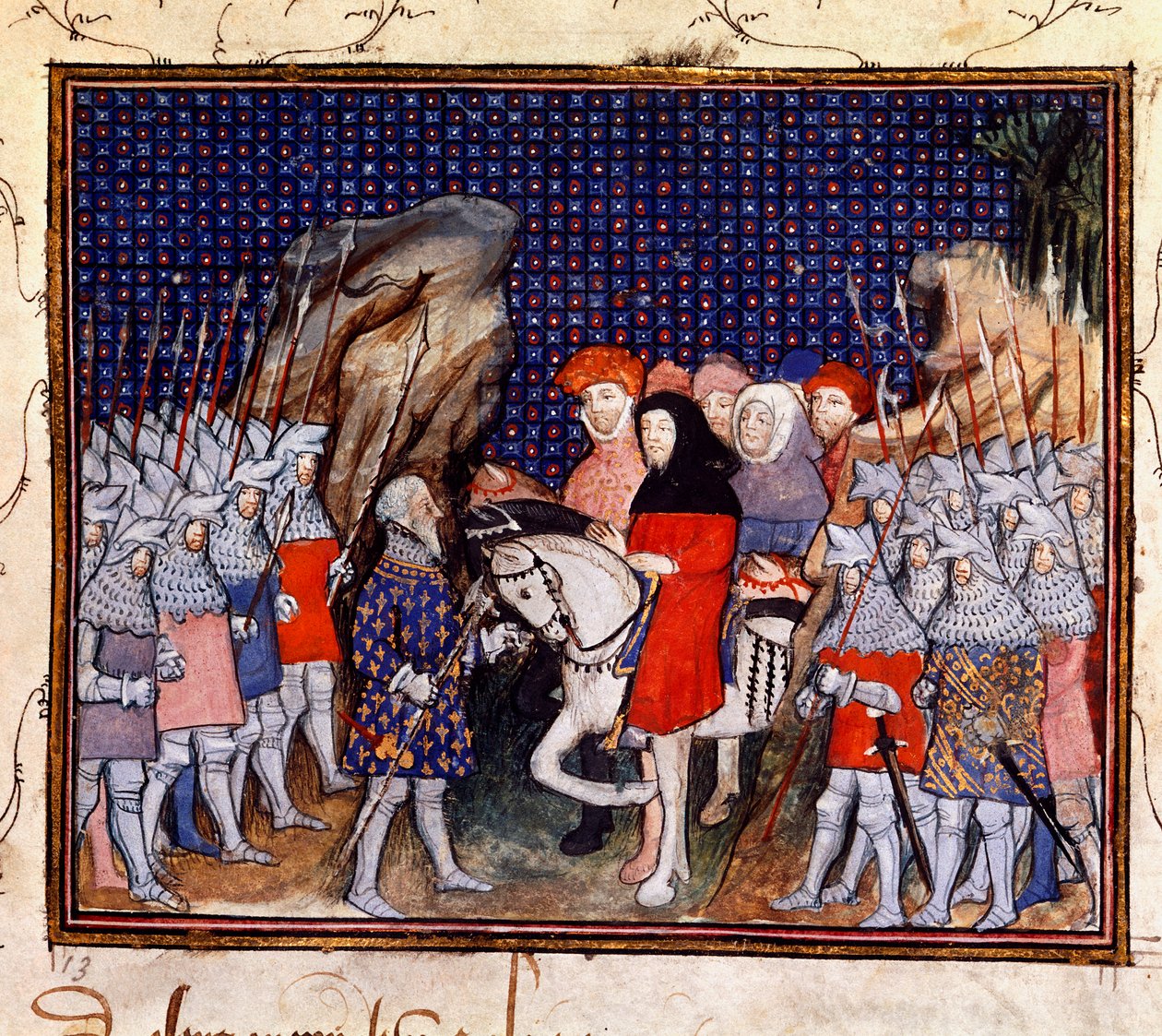 Harley 1319, fol.44, Kral II. Richard Conway