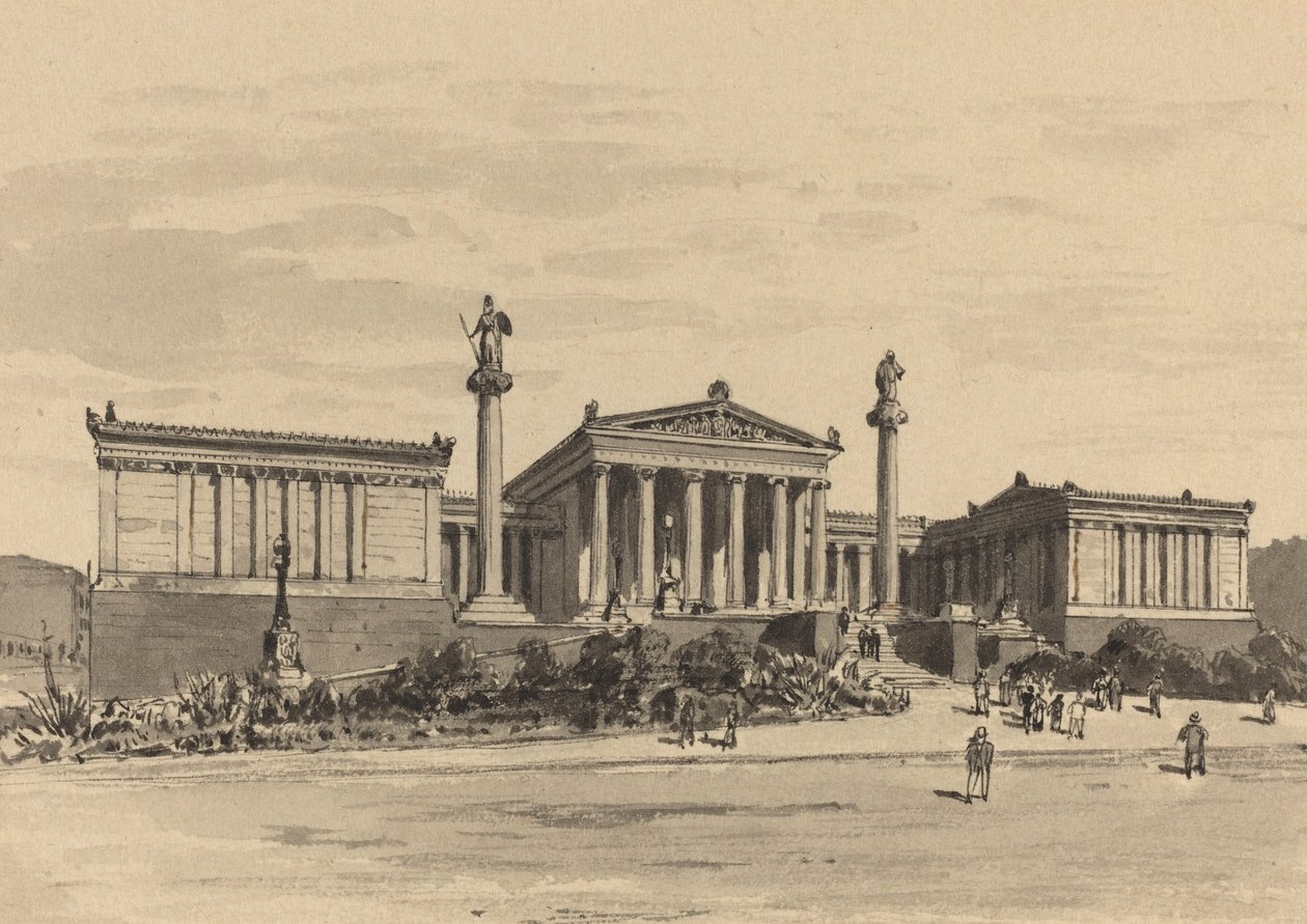 Akademi, 1890. by Themistocles von Eckenbrecher