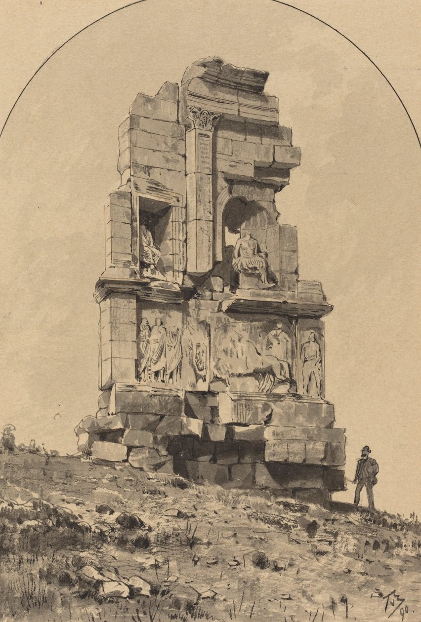 Philopappos Anıtı, 1890. by Themistocles von Eckenbrecher
